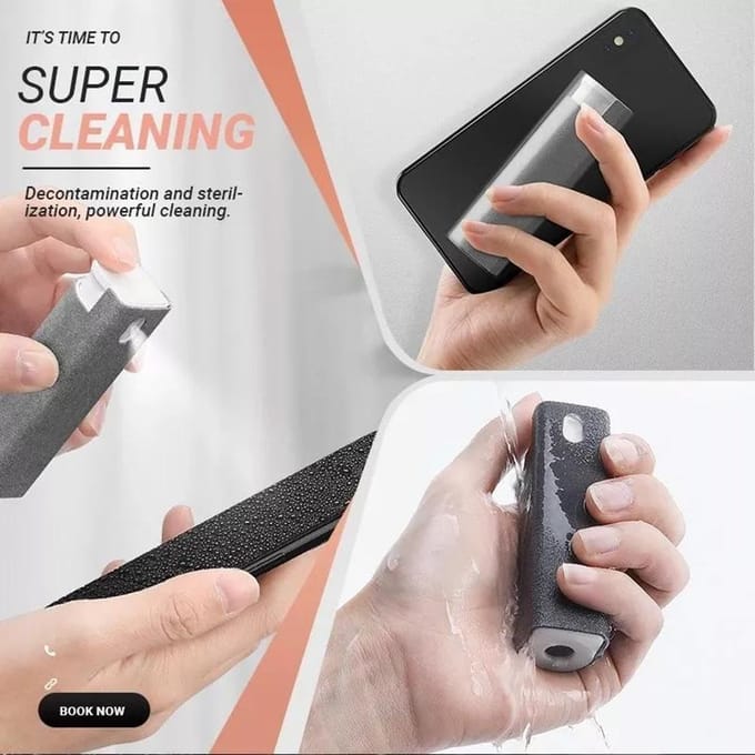 Touchscreen Mist Cleaner Screen Cleaner Laptop Screen Cleaner 3 in 1 Multifunctional Cleaner for