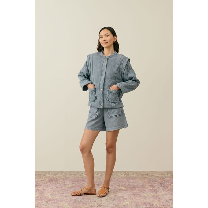 Louise Misha Jacket Horicia Grey Größe: 34 | Jeansjacken Outlet | Damen | Grau