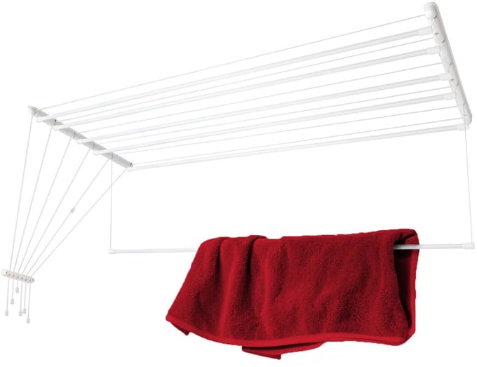 KADAX Plafonddroger 6x140cm wit