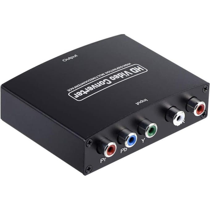 YPbPr naar HD-converter High-definition compatibiliteit Audiosynchronisatie 1080P HD Stabiel zwart