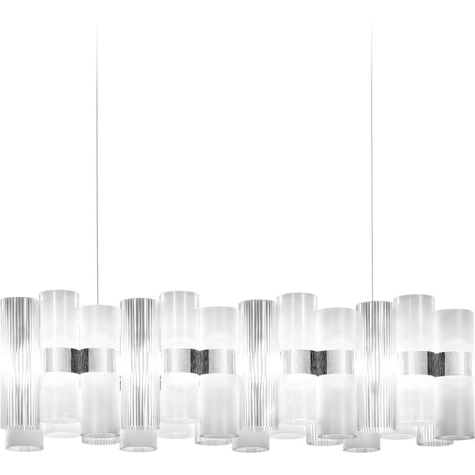 Slamp LED hanglamp La Lollo, wit, 100 cm