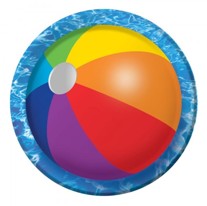 8 kleine zomerfeestborden, waterpret