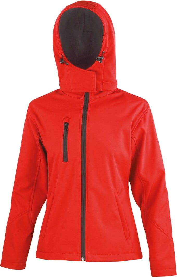 Result Women´s TX Performance Hooded Soft Shell Jacket RT230F - Red/Black - S