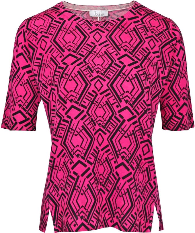 Princess goes Hollywood - zijden roze trui - maat S