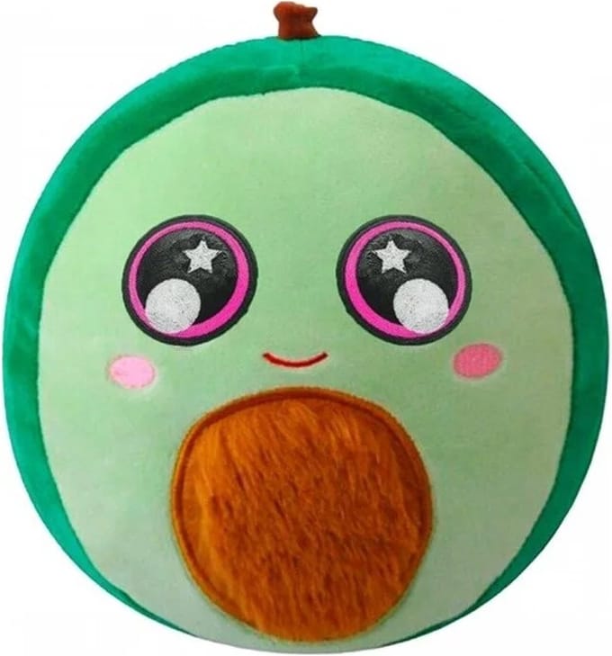 Little Biggies - Avocado - Opblaasbare Pluchen Knuffelbal - Groen- 3+ Jaar