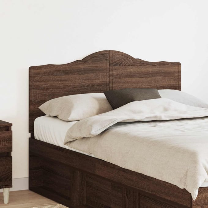vidaXL Hoofdbord Bruin Eiken Bewerkt hout