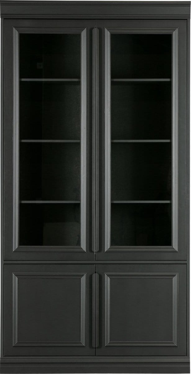 WOOOD Organize Vitrinekast - Grenen - Zwart - 215x110x44