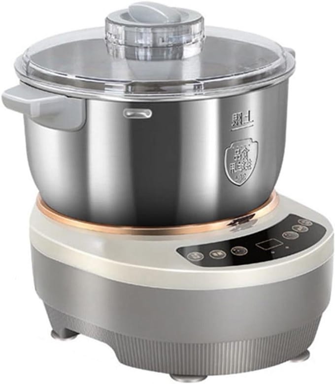Roestvrijstalen Deegmaker - Professionele Mixer - Deeg Kneden - Fermentatiefunctie - 5L Capaciteit - Grijs
