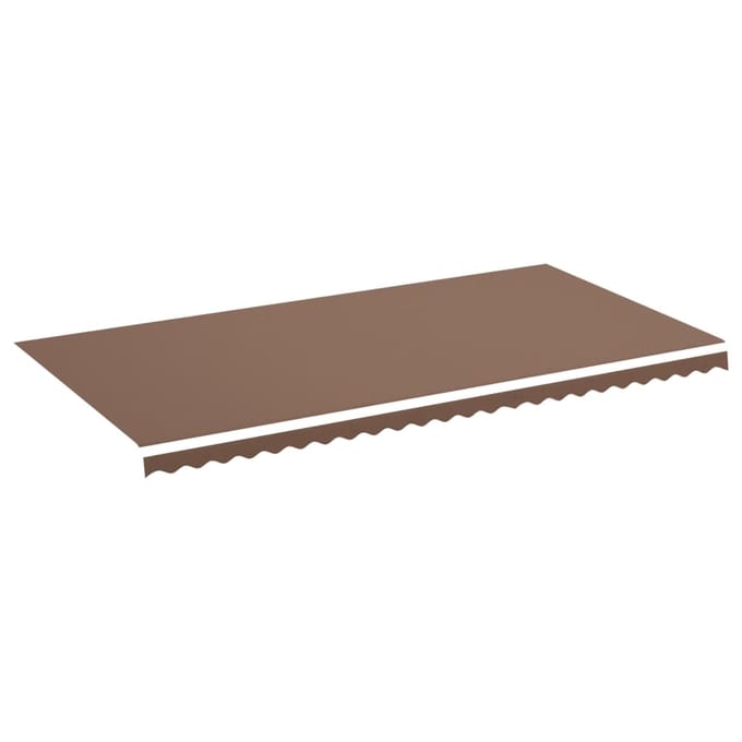 vidaXL - Vervangingsdoek - voor - luifel - 600x300 - cm - polyester - bruin