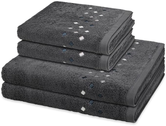Ross Sonstiges 2 X handdoek 2 X douchehanddoek - in set 4 pack Stoneline