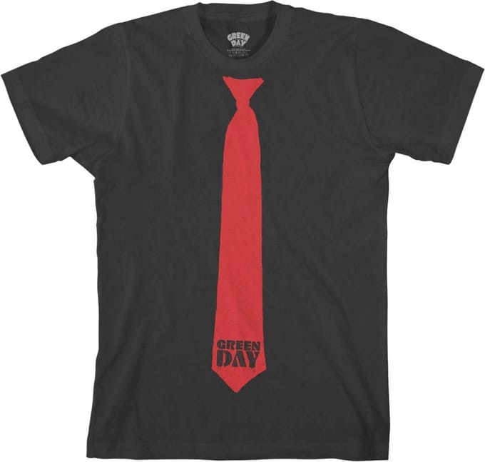 Green Day - Tie Heren T-shirt - L - Zwart