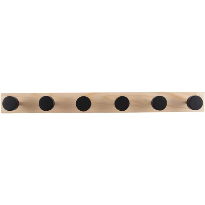 Dennenhouten kapstok Present Time Knobs