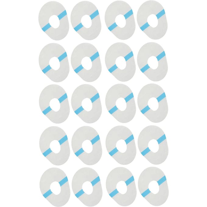 20 pièces Patchs Capteur CGM Patch Adhésif CGM Prédécoupés Fixation Longue Durée Imperméable Résistant à la Transpiration white