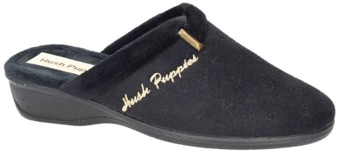 Hush Puppies -Dames - zwart - pantoffels - maat 41