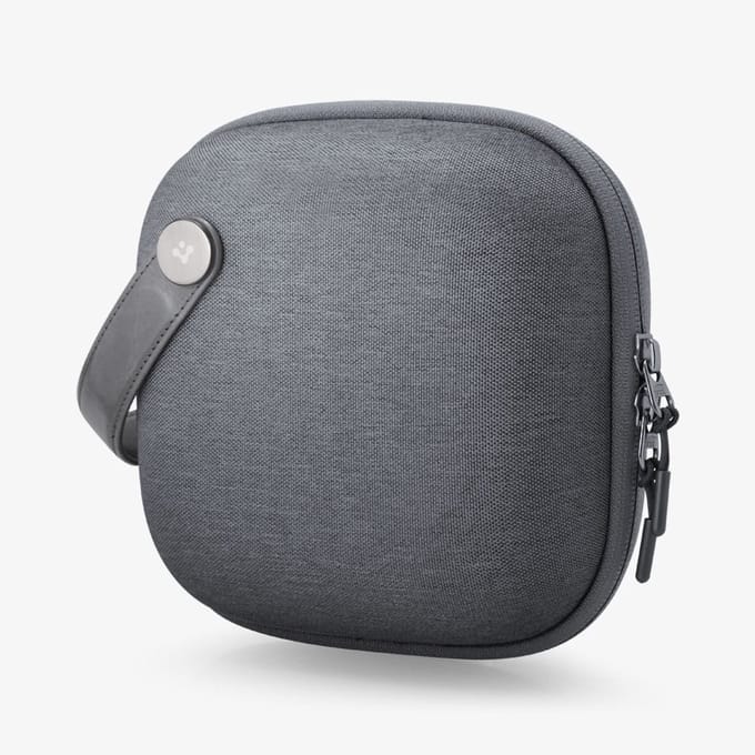 Spigen Klasden Pouch - draagtas Mac mini M4/M4 Pro - EVA behuizing - nylon buitenkant - grijs