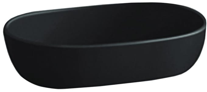 Mexen Viki opzetwastafel 59 x 40 cm, zwarte glans - 21056070