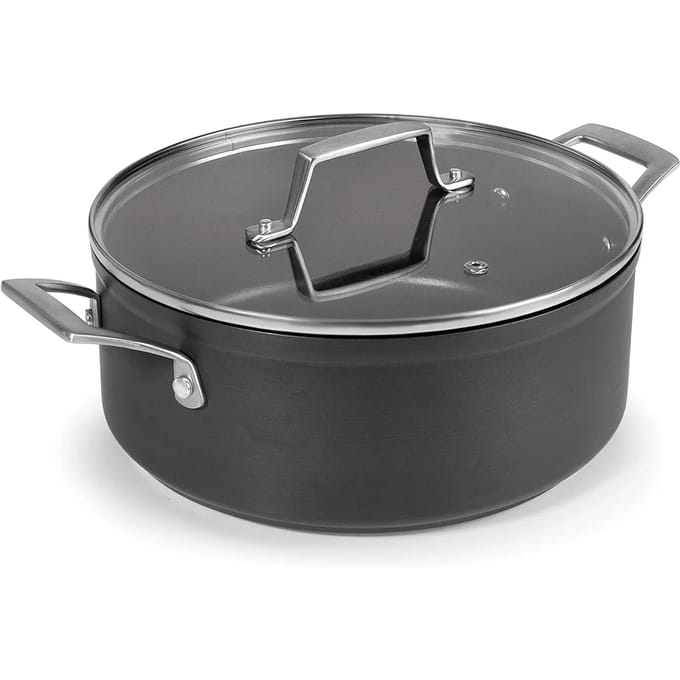Pot met deksel van geanodiseerd aluminium Lacor