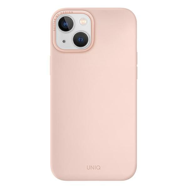 UNIQ Lino - Telefoonhoesje - iPhone 14 Plus - Blush Pink - Stijlvol Design