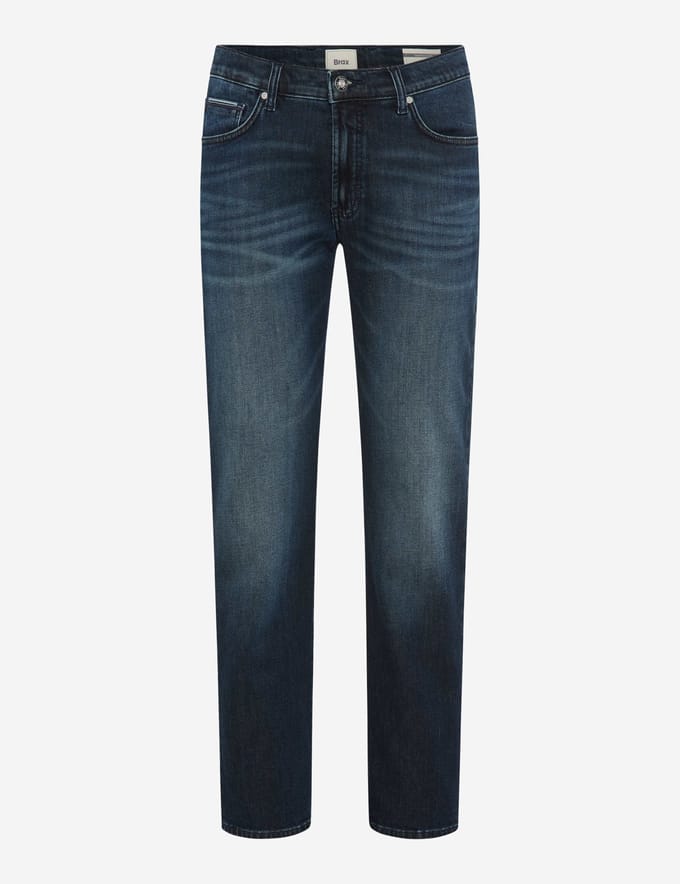 Brax Heren Jeans  Style CLINT BLUE TREASURE USED, denim blauw regular, maat 38/30