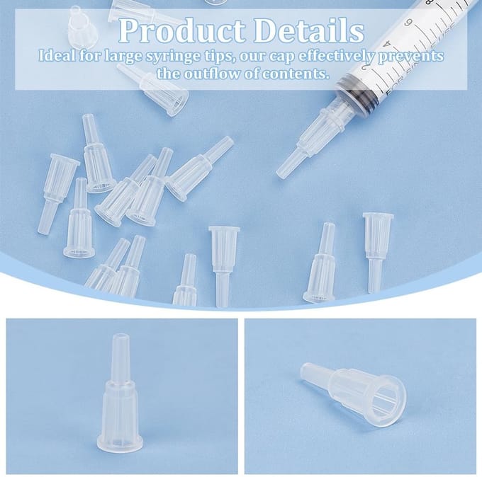 Dailygoods - 100 Stuks Spuit Tip Adapters voor Precisie en Gemak in Gebruik