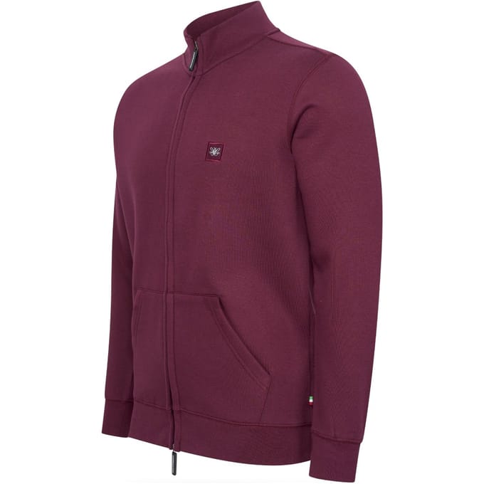 Cappuccino Italia - Heren Vest Fleece Zip Jack - Rood - Maat M