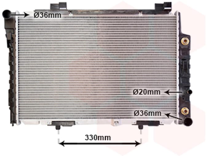 Van Wezel - RADIATOR VOOR MERCEDES BENZ C-CLASS W202 1993-2000 2025002203