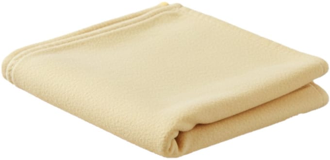 Excellent Houseware Dekentje - plaid - fleece - polyester - geel - 170 x 130 cm