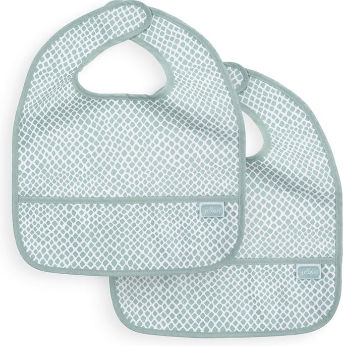 Jollein Slab Waterproof Snake - Soft Green - 2 Stuks