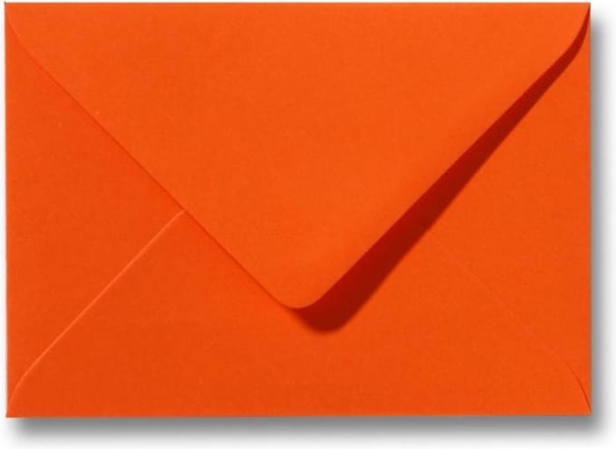 Envelop 12 x 18 Donkeroranje, 100 stuks