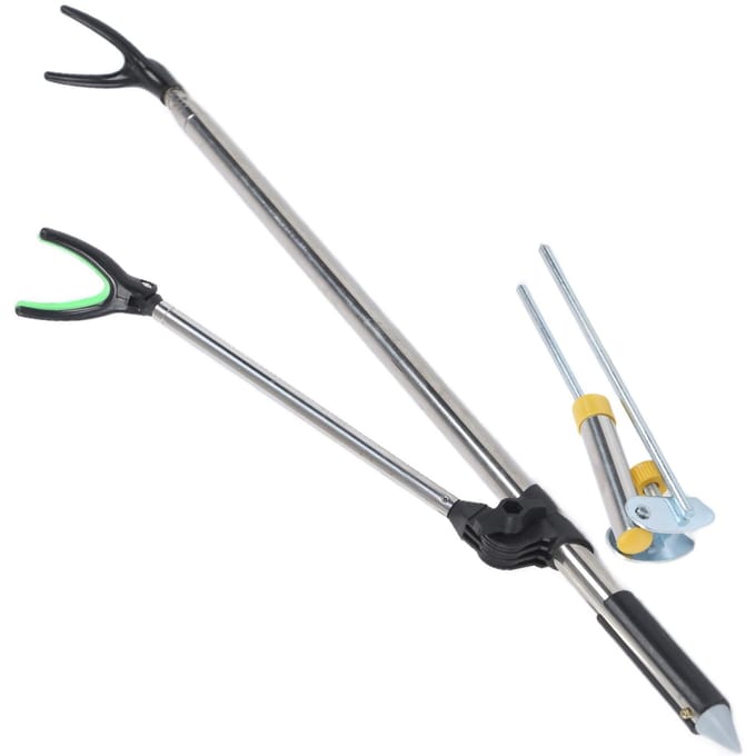 Supports de canne à pêche en acier inoxydable, insertion au sol, Support de pêche en forme de Y 2.4m / 8ft