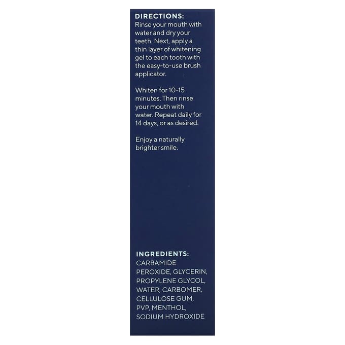Plus Ultra, Premium Teeth Whitening Gel, Mint, 6ml white