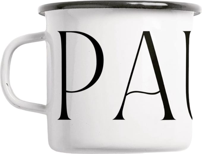 Typealive Emaille mok Pauze 300ml