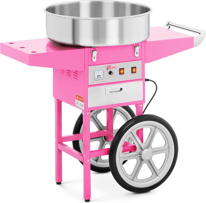 Royal Catering Suikerspinmachine met onderstel - 52 cm 10010138