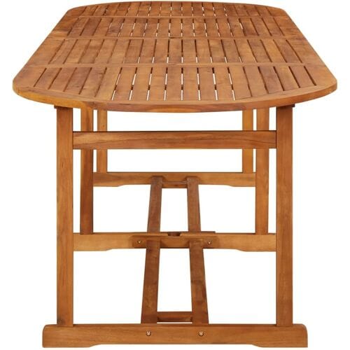 vidaXL - Tuintafel - 280x90x75 - cm - massief - acaciahout