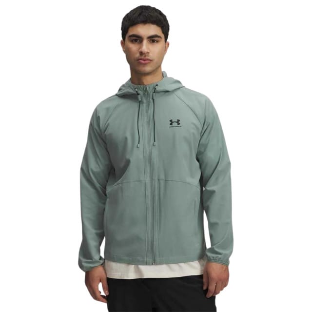 Under Armour Stretch Woven Windbreaker Sportvest heren Groen S