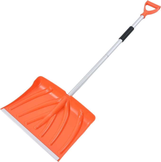 Sneeuwschuiver Auto - Schep Aluminium - Winterklaar Maken - Grote Capaciteit - 134.5 cm Lengte - Grijs