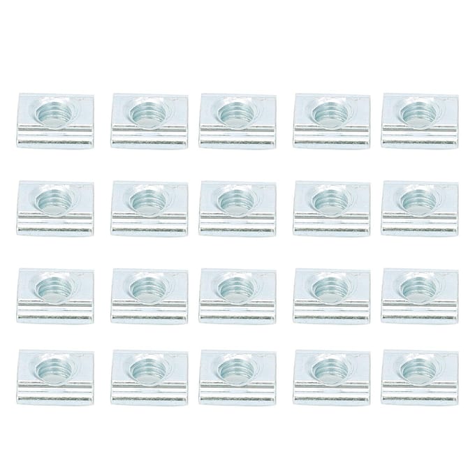 50 stuks schuifmoer standaard 20# M5 T-type koolstofstaal 3D-printer accessoires bevestigingsmiddel