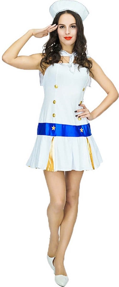 Carnavalskleding Dames - Matroos - Jurkje - Kapitein - Carnaval kostuum dames - Maat M