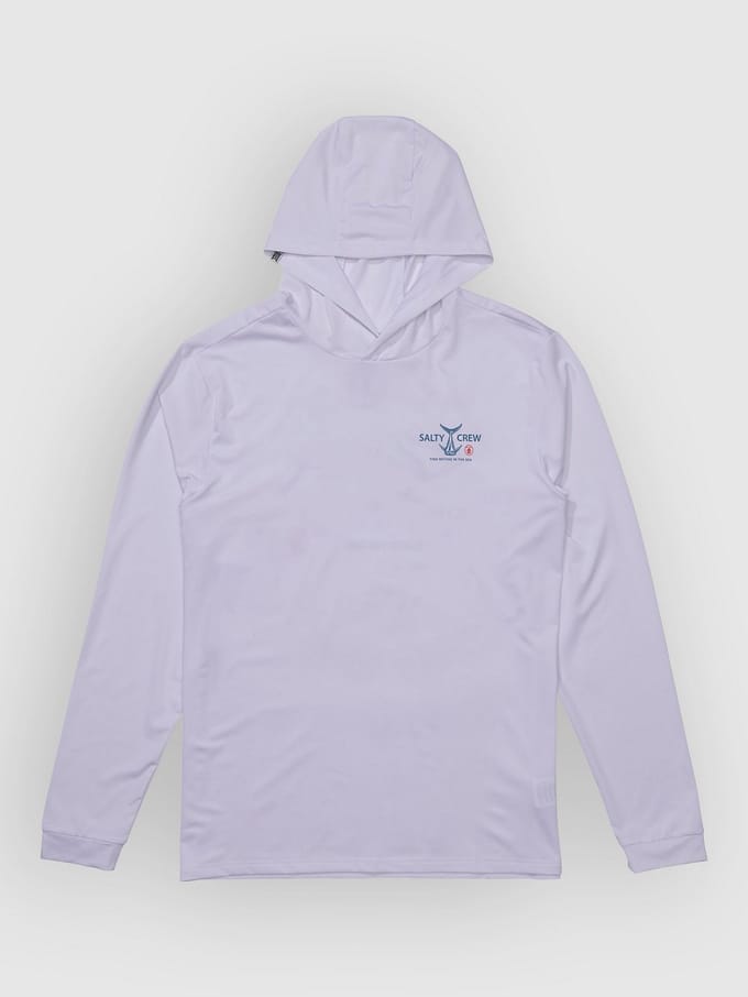 Salty Crew Fish Market Hood Sunshirt Longsleeve Lycra wit