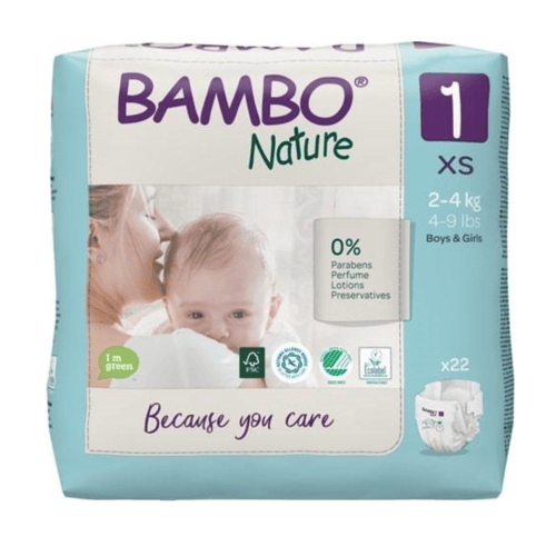 Bambo Nature 1 XS - 12 pakken van 22 stuks