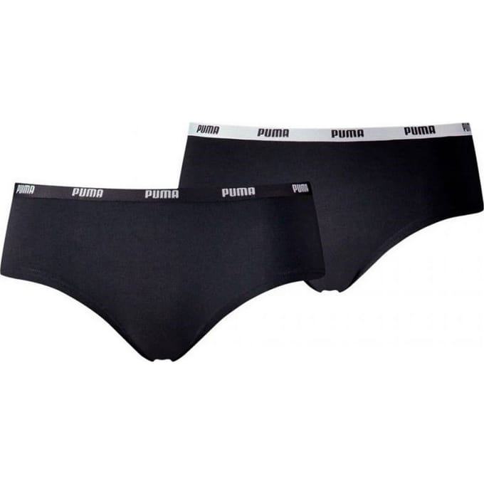 Puma Dames/Dames Hipster Slips (Set van 2) (Zwart)