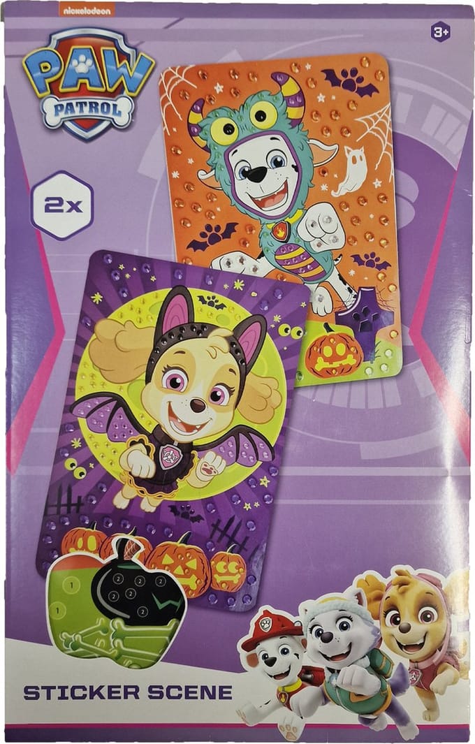 Diamond painting Halloween "Paw Patrol roze"