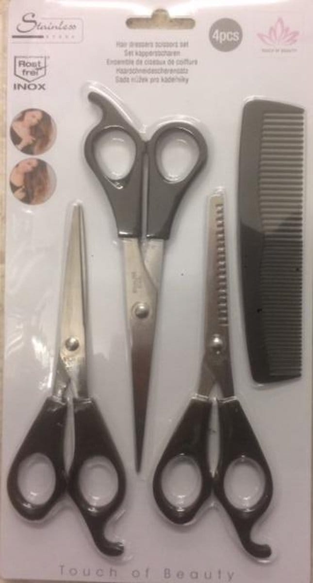 Touch of Beauty - Kappersset - Stainless Steel - 4-delig