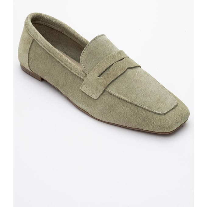 Morne Leren Loafers Dames