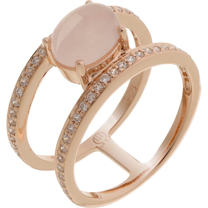Orphelia Dames 925 Sterling Zilveren Ring - Roze ZR-7122/RG