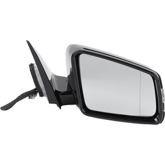 Ensemble rétroviseur chauffant rabattable électriquement dégivrant améliorer la sécurité de conduite remplacement pour E350 E400 E63 4Matic white