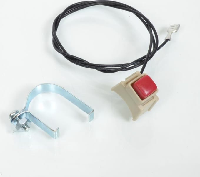 drukknop met stuurklem Ø22mm voor cyclo bromfiets