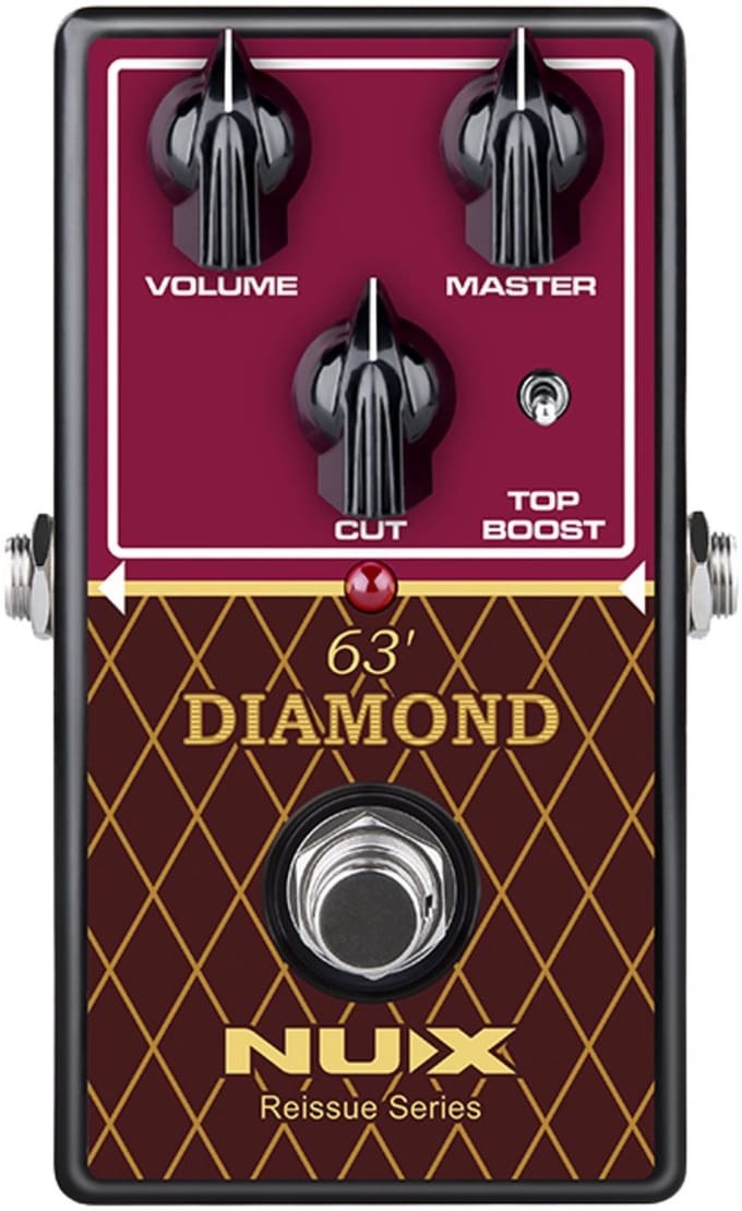 Overdrive effectpedaal - NUX 63' Diamond - Reissue Series - Analoog - True bypass