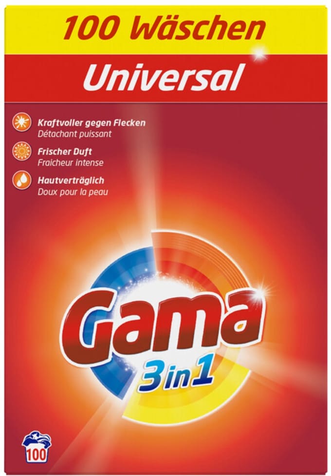 Gamme de lessive en poudre universelle 100 lavages DE