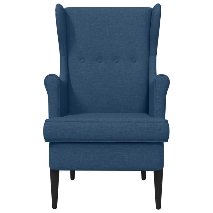 vidaXL - Fauteuil - Blauw - Stof